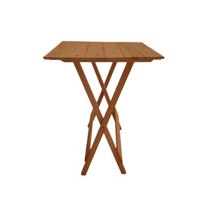 Imagem de Kit Bistrô Eucalipto Dobrável com 4 Banquetas de Madeira