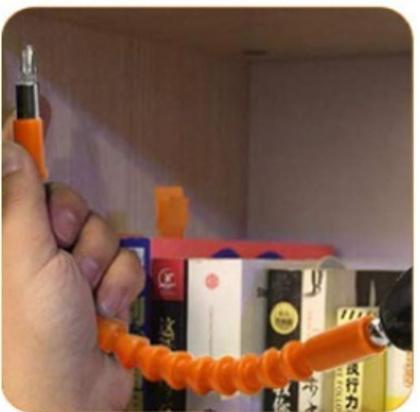 Imagem de Kit Bits /fenda + Haste Flexível P/ Parafusadeira