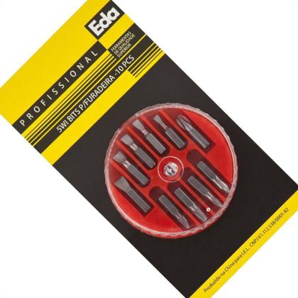 Imagem de Kit Bits Para Furadeira Eda Com 10 Pecas - 5Wi