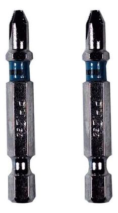 Imagem de Kit Bits Phillips Parafusadeira Aço S2 Ph2 De 50mm 2 Peças Gross