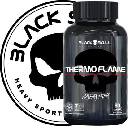 Imagem de Kit Black Skull: Whey 100% hd Refil 900g + 2x Cafeína Thermo Flame 60 tabs + Beta Alanina 100g + Creatina Turbo 150g
