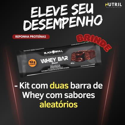Imagem de Kit Black Skull Whey Protein 100% HD Pure Concentrado Isolado Hidrolisado + Creatina + Coqueteleira