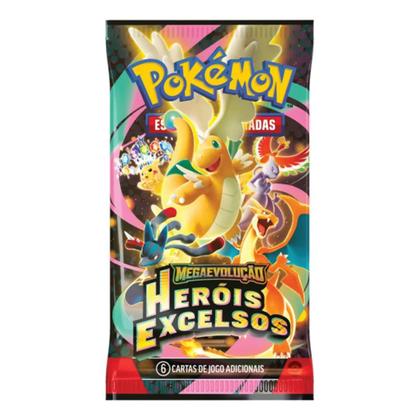 Imagem de Kit Blister Pokemón Me02.5 Herois Excelsos 84 Cartas + 4 Promos Tangela Charmander Gastly Komala Português