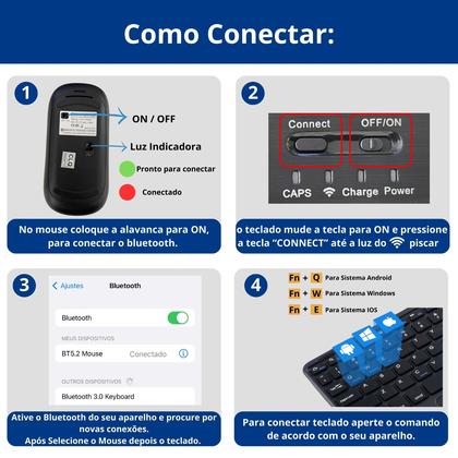 Imagem de Kit Bluetooth teclado + mouse para Galaxy Tab S9+