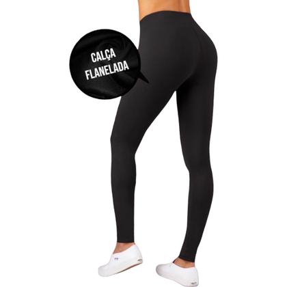Imagem de KIT Blusão Blusa MOLETOM CARECA + CALÇA leg LEGGING FLANELADA Academia Corrida Feminina 622