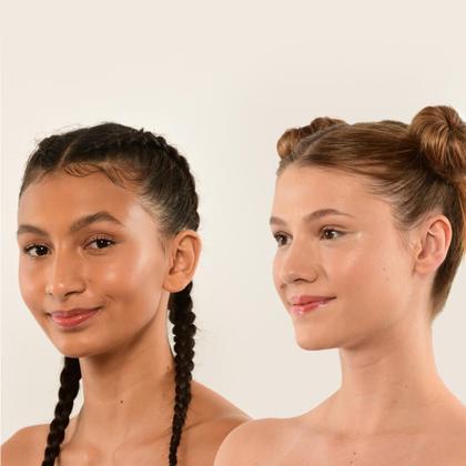 Imagem de Kit Blush Cremoso Pêssego + Iluminador Facial Rosado 4you (2 Produtos)