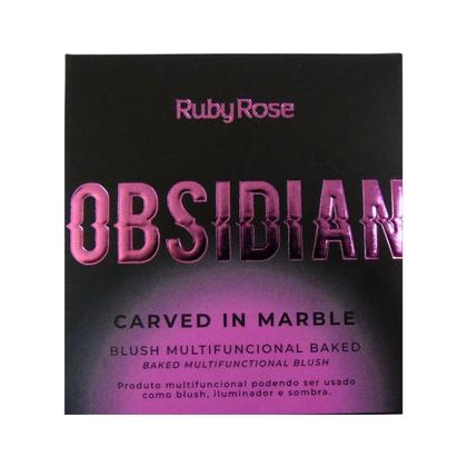 Imagem de Kit Blush Multifuncional Ruby Rose Obsidian Carved In Marble Com 4 10,5g