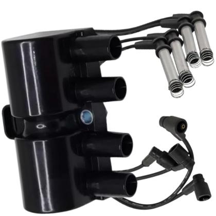 Imagem de Kit Bobina + Jogo Cabos Vela Celta Corsa Prisma Palio Strada