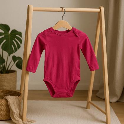 Imagem de Kit Body Bebê 2 Bodys Manga Longa Menina recém nascida
