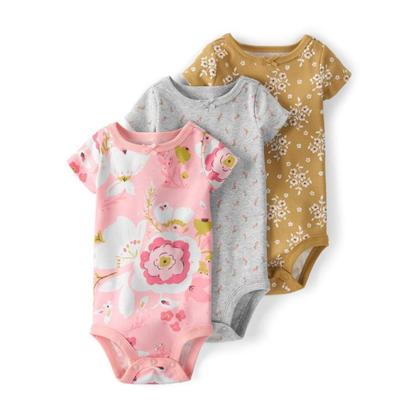 Imagem de Kit Body Bebês 3 peças Carters Algdão Orgânico Baby Meninas