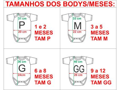 Imagem de Kit Body Mesversario Manga Curta Rock In Roll 12 Bodies de Bebê 1 a 12 Meses