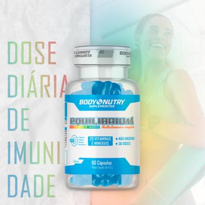 Imagem de Kit Body Nutry  Equilibrium, Colágeno Hidrolisado e Testo Feminy  3 Suplementos com 60 cápsulas cada pote 