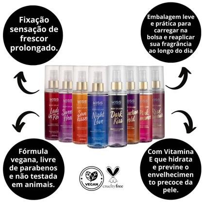 Imagem de Kit Body Splash Kiss New York Com 8 200ml