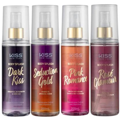 Imagem de Kit Body Splash Kiss New York Com 8 200ml