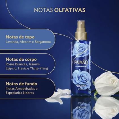 Imagem de Kit Body Splash Paixão Rosas Brancas + Ameixa Rubi 200ml