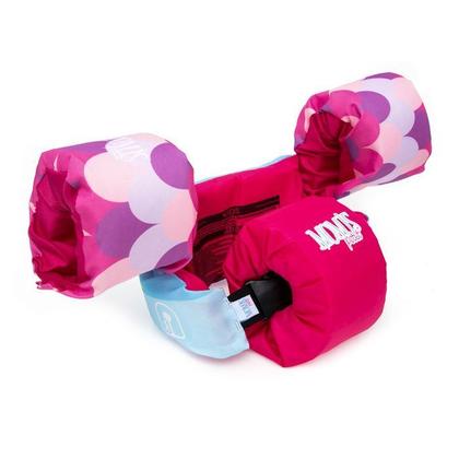 Imagem de Kit Boia Colete Salva Vidas Sereia + Boia Auxiliar Rosa
