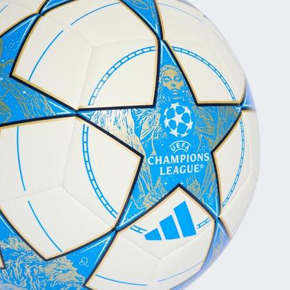 Imagem de Kit Bola Adidas Futebol de Campo UCL Champion League Training + Bomba de Ar Azul