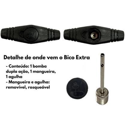 Imagem de KIT Bola De Futebol Campo Topper 90 Oficial Costurada à Mão Bomba De Ar Kagiva Dupla Ação