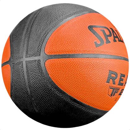 Imagem de Kit - Bola Spalding Basquete React TF 250 All Surface Laranja e Preto com Bomba