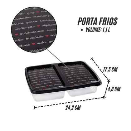 Imagem de Kit Boleira Suporte de Bolo Queijeira e Porta Frios Presunto Plasutil