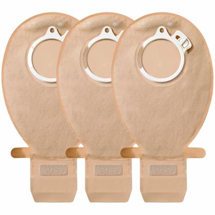 Imagem de Kit Bolsa Colostomia Sensura Drenável Opaca 50mm 3 Unidades + 3 Placas Sensura Recortável 10-45/50 Coloplast