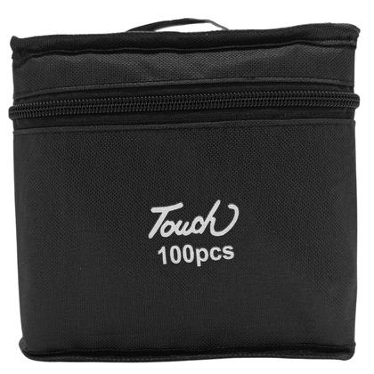 Imagem de Kit Bolsa Com 100 Canetinhas Coloridas Com Ponta Dupla Bobbie Goods