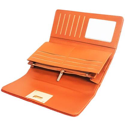 Imagem de Kit Bolsa e Carteira Femininas Marrom Fuseco Ref.20044