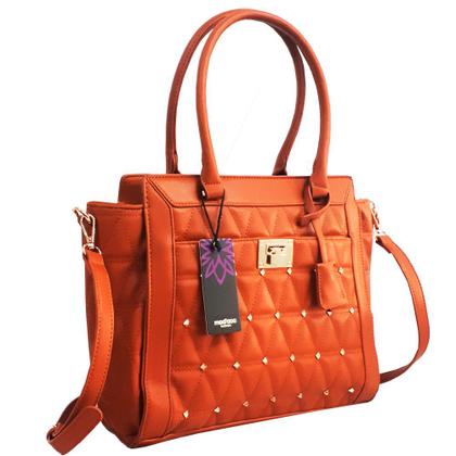 Imagem de Kit Bolsa e Carteira Femininas Marrom Fuseco Ref.20044