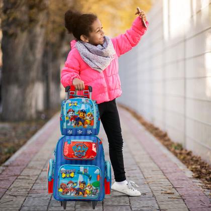 Imagem de Kit Bolsa Escolar Menino Paw Patrol Carrinho Volta As Aulas