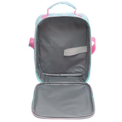 Imagem de Kit Bolsa Escolar Rodinhas e Lancheira Térmica Infantil Borboleta