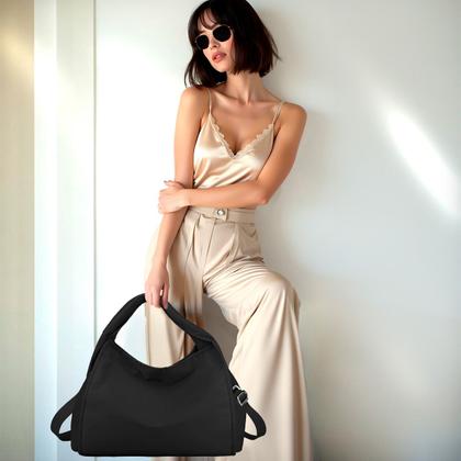 Imagem de Kit Bolsa Feminina Grande Multiuso Transversal + Óculos De Sol Hexagonal