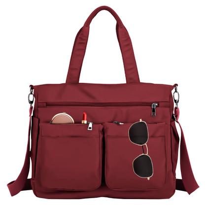 Imagem de Kit Bolsa Feminina Grande Multiuso Transversal + Óculos De Sol Hexagonal