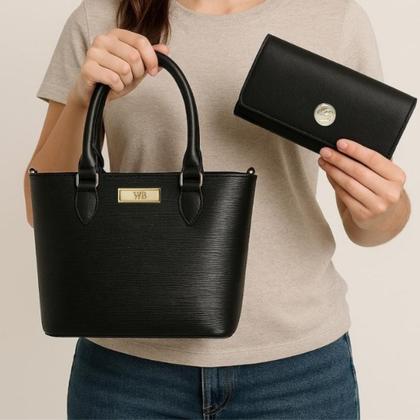 Imagem de Kit Bolsa Feminina Lorena Com Alça Transversal Removível Willibags.