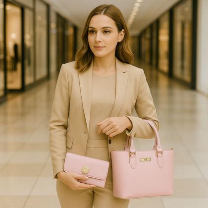 Imagem de Kit Bolsa Feminina Lorena Com Alça Transversal Removível Willibags.