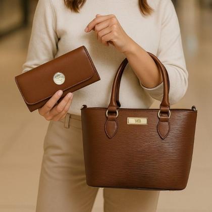 Imagem de Kit Bolsa Feminina Lorena Com Alça Transversal Removível Willibags.