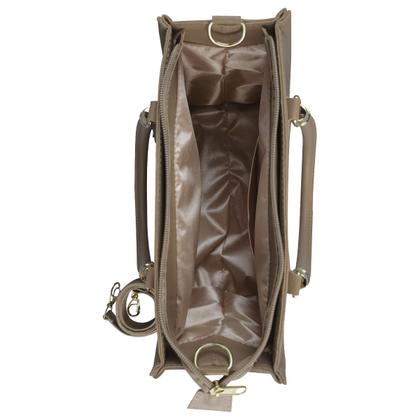 Imagem de Kit Bolsa Feminina Sacola Grande + Bolsa Média + Tira Colo + Carteira