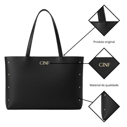 Imagem de Kit Bolsa Feminina Sacola Grande + Bolsa Média + Tira Colo + Carteira