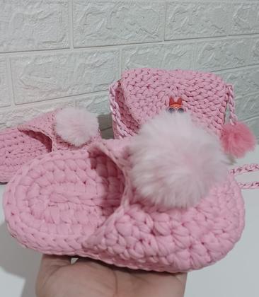 Imagem de Kit Bolsa Infantil Meninas Super Poderosas  Pantufa Pompom