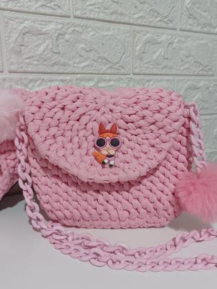 Imagem de Kit Bolsa Infantil Meninas Super Poderosas  Pantufa Pompom