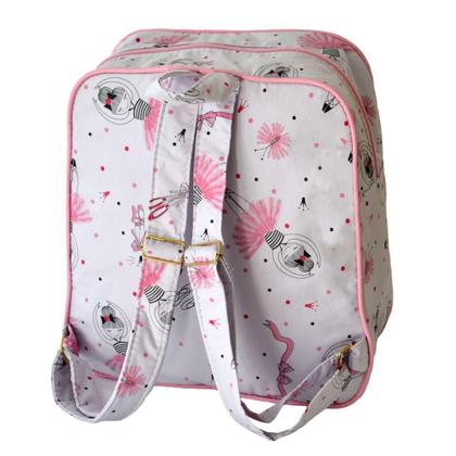 Imagem de kit Bolsa Mala mamãe mochila  passeio desenho BL 3pçs