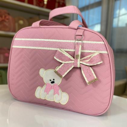 Imagem de Kit bolsa maternidade 2 Peças Ted mala para bebê com mochila menino e menina