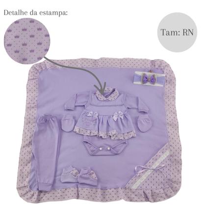 Imagem de Kit bolsa maternidade 3 peças borboleta menina + saida maternidade