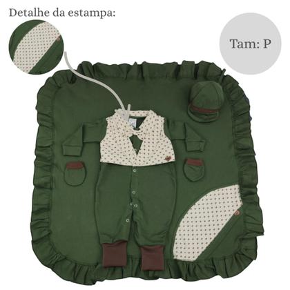 Imagem de Kit bolsa maternidade 3 peças safari + saida maternidade