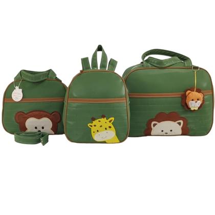 Imagem de Kit bolsa maternidade 3 peças safari + saida maternidade