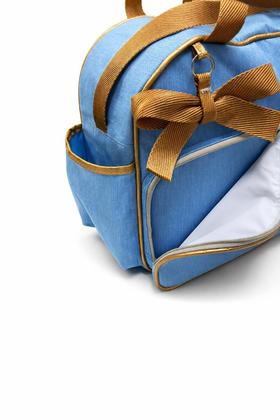 Imagem de Kit Bolsa Maternidade Completa 3 Peças Com Forro Interno e Laço Decorado - Coleção Luxo