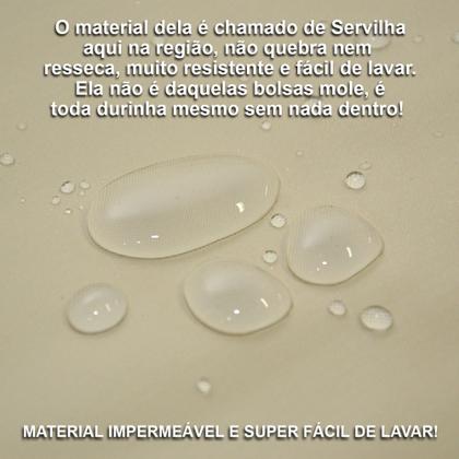 Imagem de Kit bolsa maternidade masculino 5 peças Bege luxo