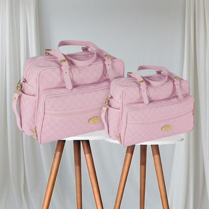 Imagem de Kit Bolsa Maternidade Saída Mala Bebê Griff Impermeável 2 Pç