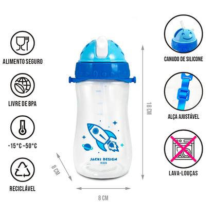 Imagem de Kit Bolsa Térmica Lancheira Necessaire Marmita Lanches Garrafa Squeeze Infantil  Escola Passeio Creche BPA Free