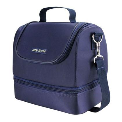 Imagem de Kit Bolsa Térmica, Marmita E Garrafa 700ml Azul