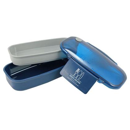 Imagem de Kit Bolsa Térmica, Marmita E Garrafa 700ml Azul